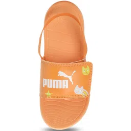 Puma Kids Popcat 20 Backstrap V2 Orange Sling Back Sandals image 3