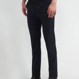 Arrow Blue Slim Fit Trousers image 3