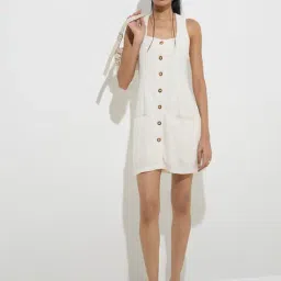 nuon women Nuon by Westside Off-White A-Line Dress image 4