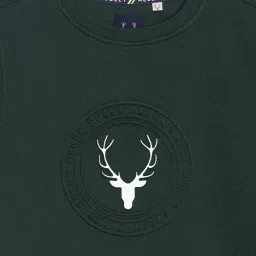 Allen Solly Boys Green Cotton Graphic Sweatshirt image 3