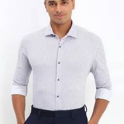 Allen Solly Sport Men Spread Collar Micro Ditsy Printed Cotton Slim Fit Formal Shirt-picture-30