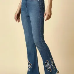 Allen Solly Blue Cotton Mid Rise Jeans image 3