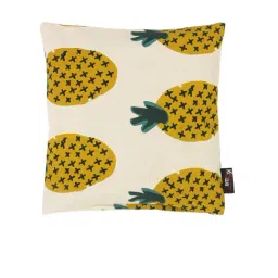 Klotthe White & Yellow Cotton Cushion Covers - Set of 5 image 3