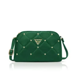 LAVIE Signature Green Quilted Sling Handbag-image-21