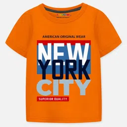 YK X Trampoline Boys Typography 5 Printed T-shirt image 3