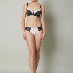 Vero Moda Intimates Black & Pink Printed Medium Coverage T-Shirt Bra image 4