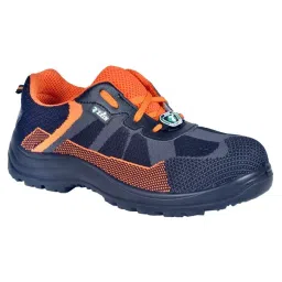 Zain Safety X-Weave Composite Toe Safety Shoes PU Single Density Low Ankle Grey & Orange Dry Fit Knit Breathable Size UK5, VENT-image-34