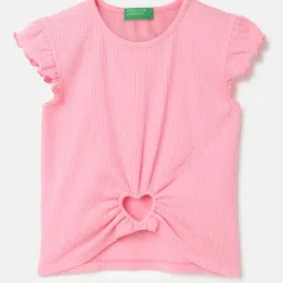 United Colors of Benetton Kids Pink Solid Top-picture-26