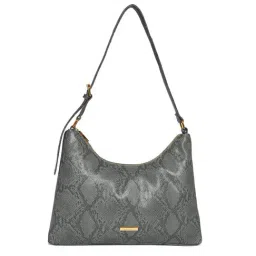 Caprese Rosalia Blush Grey Animal Effect Hobo Bag-picture-10