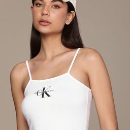 Calvin Klein Jeans Printed Shoulder Straps Bodysuit-picture-40