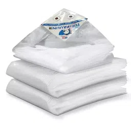 TUFFPAULIN 12x9 Ft 120 GSM Milky White Extra Strong Virgin Mulching Sheet Film Tirpal-picture-27