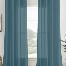 HOMEMONDE Blue Set of 2 Sheer Long Door Curtain-picture-25