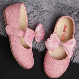 Mine Sole Bow Embellished Shimmer Bellies - Pink-picture-10