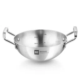 Bergner BE Bergner Essentials TriPly Stainless Steel 28 cm Extra Deep Kadai/Indian Wok, 4 L Kadhai, Even Heat Distribution, Consumes Less Oil, Easy to Clean, Gas Stove Compatible, 5-Year Warranty-picture-35