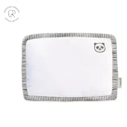 Masilo Organic Cotton 1 Piece Pillow, For Infant/Baby's Nursery 22 x 30 cm, Lightweight & Comfortable, soft poly filler, 0 to 2 Years - Panda - White-image-12