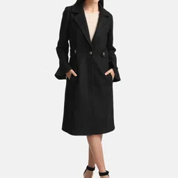 Kazo Women Overcoat With Peplum Sleeves-picture-37