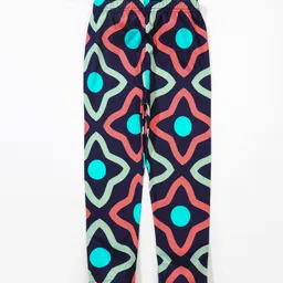 Kookie Kids Full Length Abstract Print Leggings - Blue image 2