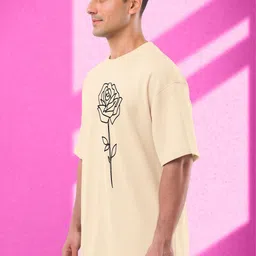 BUYTHATTRENDZ Men Typography Printed Drop-Shoulder Sleeves T-shirt image 3