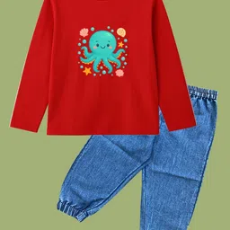 BAESD Unisex Kids Printed Pure Cotton Clothing Set-picture-39