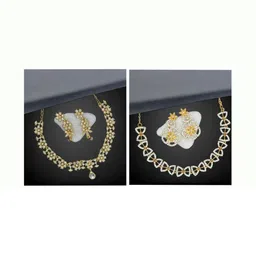 Women Click Set Of 2 Stone-Studded Jewellery Set-picture-34