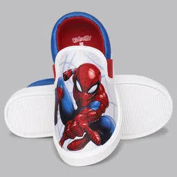 Kidsville Marvel Featuring  Spiderman Printed Slip On Shoes - White image 4