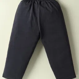 Tango Single Jersey Knit Full Sleeves Twofer T-Shirt & Pant Set with Doggy Print - Wood Rose Pink & Navy Blue image 5