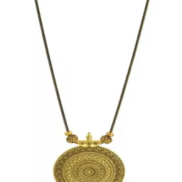 JOHARKAMAL Gold-Plated Statement Long Necklace image 2