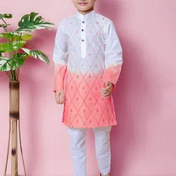 Cae Boys Embroidered Regular Pure Cotton Kurta with Pyjamas-picture-18