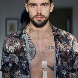 SHREE ADINATH CREATIONS Silver-Plated Geometric Pendants with Chains-picture-41