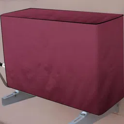 The Furnishing Tree Maroon Plastic Air Conditioner Cover image 3