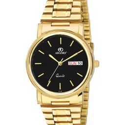 ADAMO Unisex Brass Dial & Straps Analogue Watch 1013YM02-picture-11