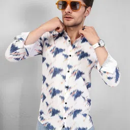 SZN Men Abstract Print Long Sleeve Casual Shirt-picture-20