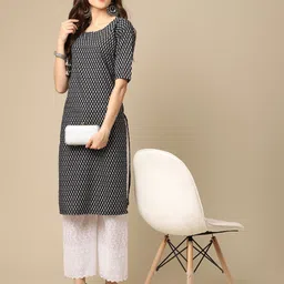 7Threads Selection Of 6 Floral Printed Round Neck Straight Kurta-picture-22