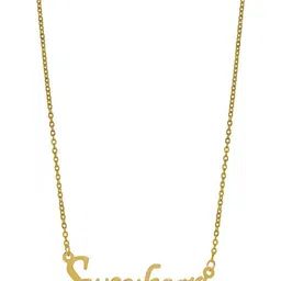 Utkarsh Stainless Steel Gold-Plated Chain image 4