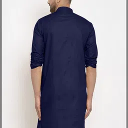 KRUDHA Men Thread Work Pathani Kurta image 5