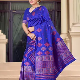 KAMDAR Woven Design Assamese Mekhela Chador image 2