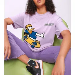 RAYACLOSET Women Printed Applique T-shirt-picture-14