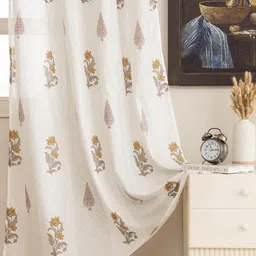 The Home Story Set of 2 Cotton Sheer Window Curtain image 4