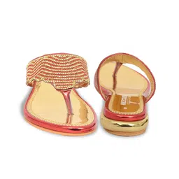 RACECOURSE Embellished T-Strap Flats image 2