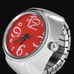 RHOSYN Unisex Silver-Plated Adjustable Watch Finger Ring-picture-15
