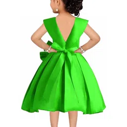 Shahina Fashion Girls Satin Wedding Dress Short Fancy Party Knee Length Frocks-picture-54