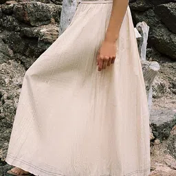 LULU & SKY Smocked Waistband A-line Skirt image 2