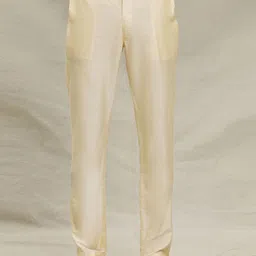 Arihant Rai Sinha Men Ethnic Motifs Embroidered Regular Chanderi Silk Kurta with Trousers image 5