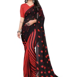 Moda Rapido Polka Dot Printed Saree-picture-16