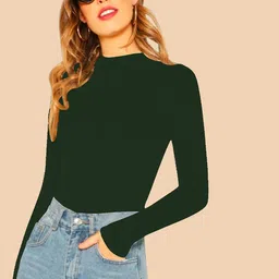 Dream Beauty Fashion Women Boat Neack long Sleeves Fitted Top-picture-22