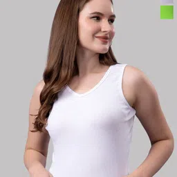 Friskers Women Pack Of 2 Solid V-Neck Cotton Tops-picture-30