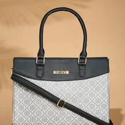 FARGO Checked Textured PU Shoulder Bag image 4