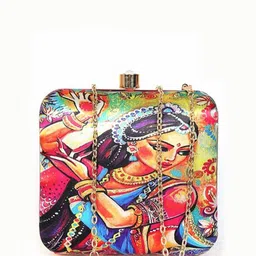 Swisni Printed Box Clutch image 4