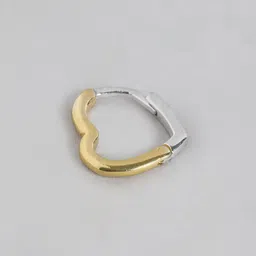 VANBELLE Gold-Plated Heart Shaped Hoop Earrings image 2