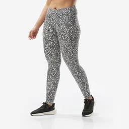 domyos Women's Cotton Fitness Leggings - Black image 5